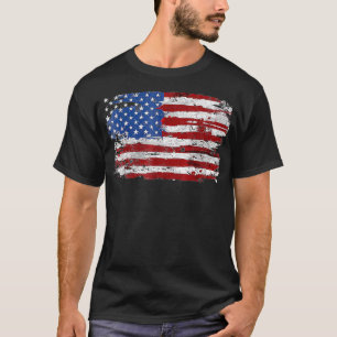 T-shirt Drapeau américain États-Unis d'Amérique US 4e
