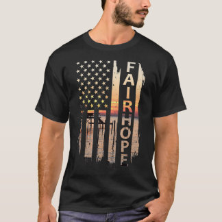 T-shirt Drapeau américain Fairhope Alabama Drapeau d'été S