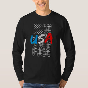 T-shirt Drapeau américain Fan Skate Fan Usa Skate Flag