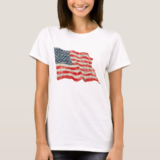 T-shirt Drapeau américain fané de gloire