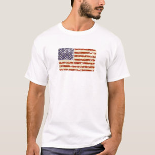 T-shirt Drapeau américain fané de gloire
