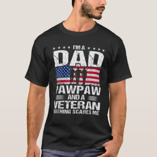T-shirt Drapeau Américain Fête des pères Je Suis Un Papa P