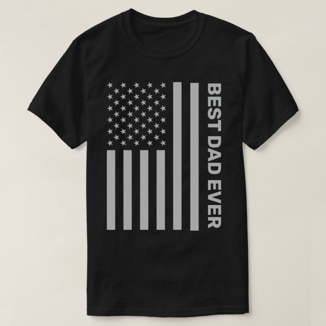 T-shirt Drapeau américain Fête des pères personnalisé patr (Design devant)