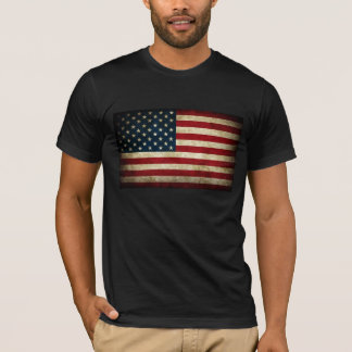 T-shirt Drapeau américain grunge