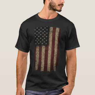 T-shirt Drapeau américain Grunge