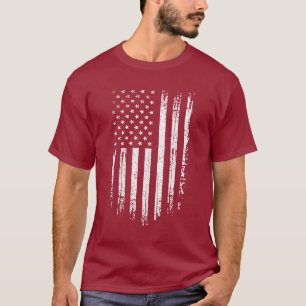 T-shirt Drapeau américain grunge
