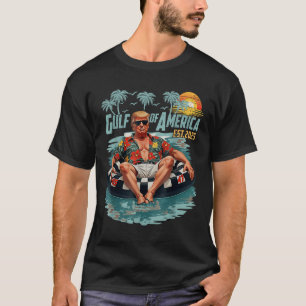 T-shirt Drapeau Américain Gulf Of Usa America Est 2025 Gul
