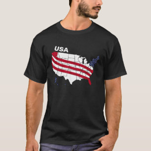 T-shirt Drapeau américain heureux 4 juillet patriotique am