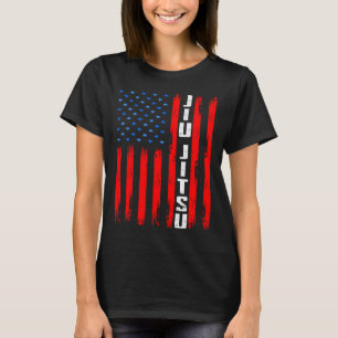 T-shirt Drapeau américain Jiu Jitsu Brésil