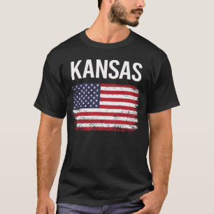 T-shirt Drapeau américain Kansas