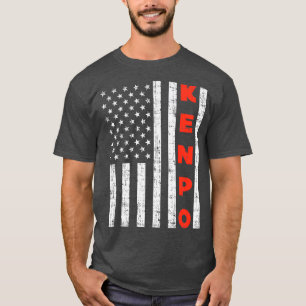 T-shirt Drapeau américain Kenpo Vintage patriotique Kempo