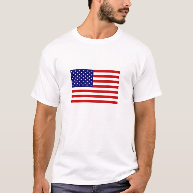 T-shirt Drapeau américain, l'engagement (Devant)
