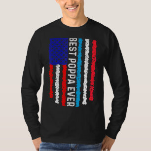 T-shirt Drapeau américain Luxembourg Drapeau meilleur Popp