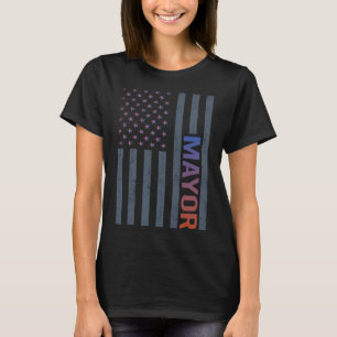 T-shirt Drapeau américain - maire