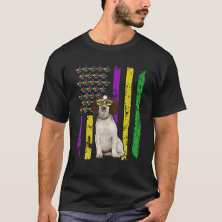 T-shirt Drapeau américain Mardi Gras Dog Festival Puppy Lo