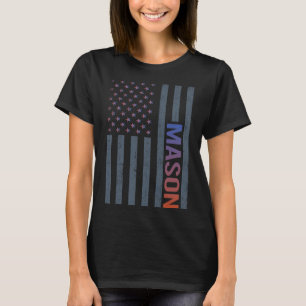 T-shirt Drapeau américain - Mason