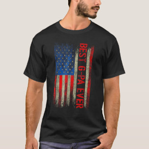 T-shirt Drapeau américain Mens Best G Pa Ever Fête des pèr