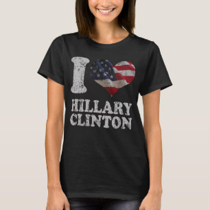 T-shirt Drapeau américain mignon Hillary Clinton d'I