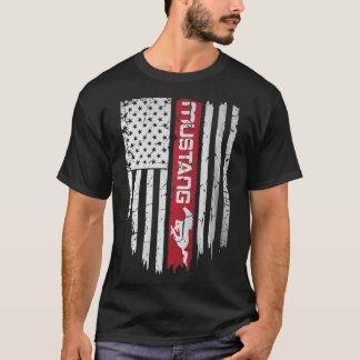 T-shirt Drapeau américain Mustang