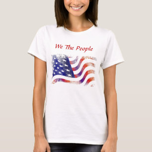 T-shirt Drapeau Américain, Nous Le Peuple, Femmes