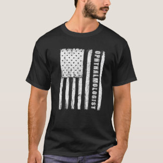 T-shirt Drapeau américain ophthalmolog du quatrième juille