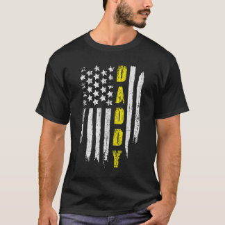 T-shirt Drapeau américain Papa conducteur de dépanneuse au