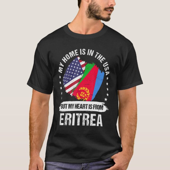 T-shirt Drapeau américain Patriot Érythrée Drapeau américa (Devant)