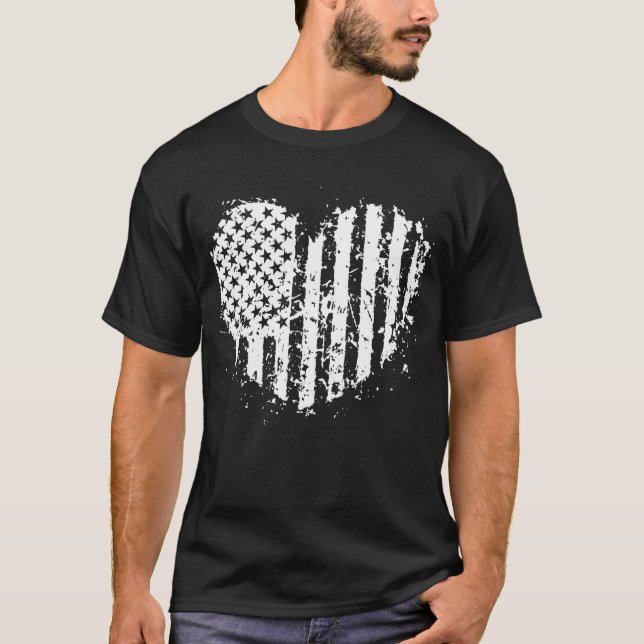 T-shirt Drapeau américain Patrioti 4 juillet Amérique Patr (Devant)