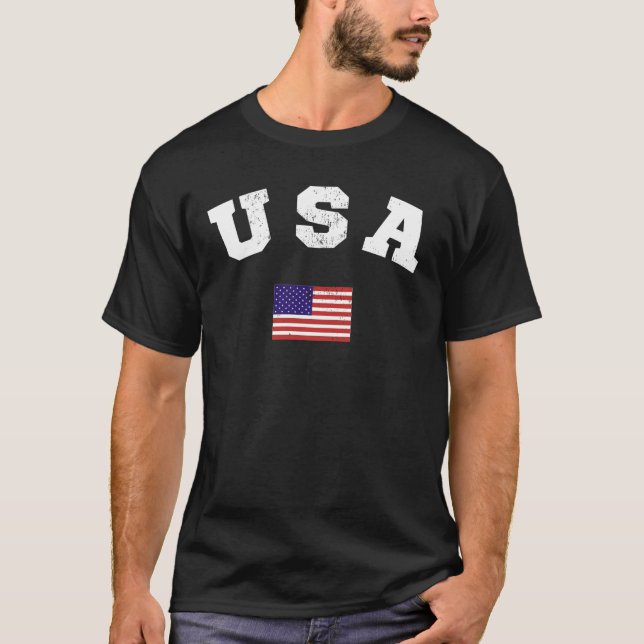T-shirt Drapeau américain patriotique (Devant)