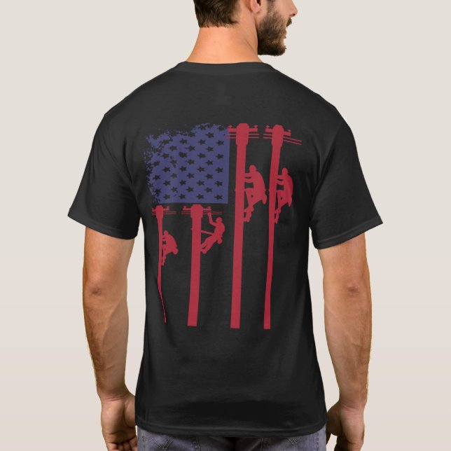 T-shirt Drapeau américain patriotique (Dos)