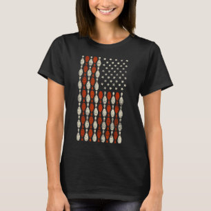 T-shirt Drapeau américain Patriotique Fière Bowler cadeau