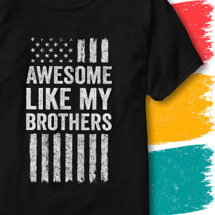 T-shirt Drapeau américain patriotique génial comme mes frè