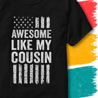 T-shirt Drapeau Américain Patriotique Génial Comme Mon Cou