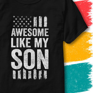 T-shirt Drapeau américain patriotique génial comme mon fil