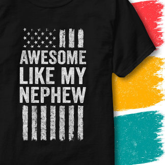T-shirt Drapeau Américain Patriotique Génial Comme Mon Nev