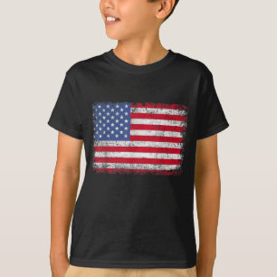T-shirt Drapeau Américain Patriotique Pour Hommes Femmes E