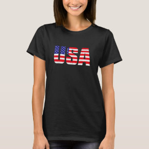 T-shirt Drapeau Américain Patriotique Pour Hommes Femmes E