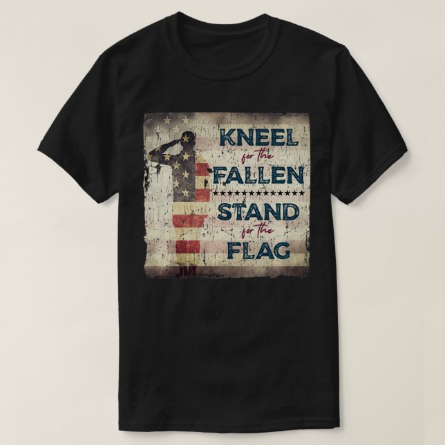 T-shirt Drapeau américain patriotique pour vétéran militai (Design devant)
