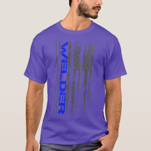 T-shirt Drapeau américain patriotique soudeur
