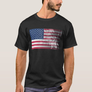 T-shirt Drapeau américain, patriotisme grunge des USA
