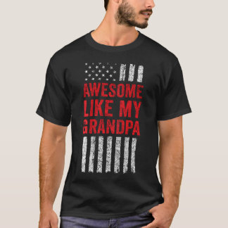T-shirt Drapeau Américain Petite-fille Petit-fils Incroyab