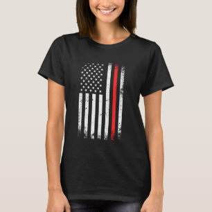T-shirt Drapeau américain pompier Fière pompier Héros Patr