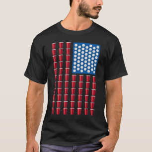 T-shirt Drapeau américain potable de jeu de puanteur de