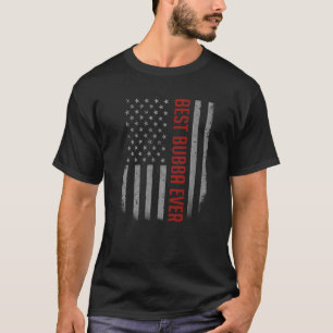 T-shirt Drapeau américain pour Fête des pères Best Bubb