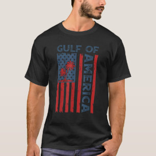 T-shirt Drapeau Américain Retro Golfe Des USA Est 2025 G