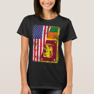 T-shirt Drapeau américain rétro Patriotique Usa Drapeau Sr