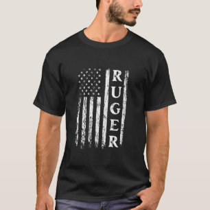 T-shirt Drapeau Américain Rétro Ruger American Family Day 
