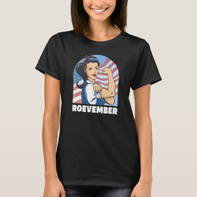 T-shirt Drapeau américain ROEVEMBER Souvenez-vous novembre (Devant)