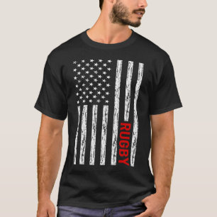T-shirt Drapeau américain Rugby