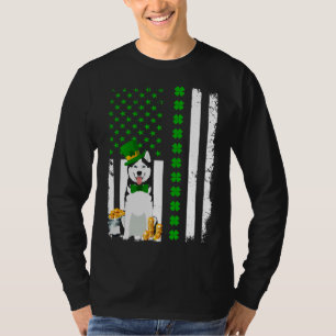 T-shirt Drapeau américain Sibérien Husky Chien Funny St pa